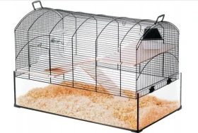 ZOLUX Klec Neo Panas XL černá / Pro hlodavce a křečky / 71×41×49 cm / kov, sklo