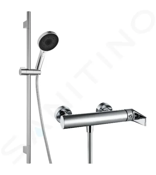 Kielle Sprchový set s baterií, tyčí, hadicí a sprchovou hlavicí, chrom 20623SN10