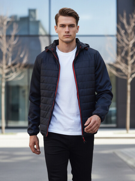 Pánská přechodná bunda TX4401 tmavě modrá - FashionStreet XL