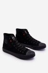 Dámské klasické vysoké tenisky Big Star T274033 Černé 37