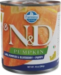 Farmina ND Pumpkin Puppy Lamb, Pumpkin Blueberry 285 g / Konzerva pro psy / štěňata / jehněčí / bez obilovin (L4-85011)