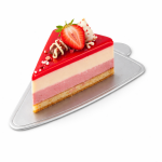 Cake star Podložka pod minidezerty stříbrná trojúhelník 11,8 x 7,8 cm