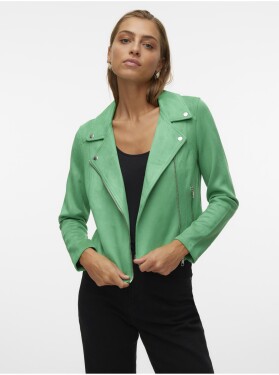 Zelená dámská bunda semišové úpravě Vero Moda Jose Dámské