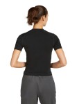 ICEBREAKER Wmns Seamless Rib SS Mock Neck, Black velikost: S