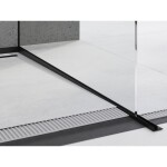 MEXEN - Line-B spádová lišta pro sklo 120 cm pravá, černá 187004120R