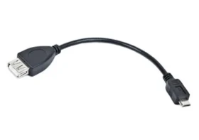 Gembird Kabel USB AF - micro BM černá / OTG / 15cm (A-OTG-AFBM-03)