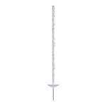 Sloupek plastový pro elektrický ohradník, délka 105 cm, 8 oček, bílý