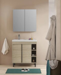 Koupelnová skříňka s umyvadlem Naturel Lucca 79x70x45 cm dub mat LUCCA80D LUCCA80D