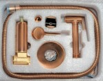 REA - Podomítková bidetová baterie LUNGO LOOP Copper Brush REA-B6314