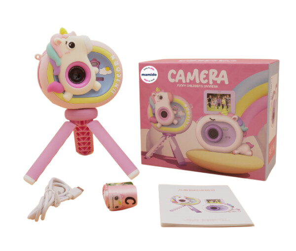 Mamido Kreativní dětská kamera jednorožec Rainbow Unicorn MT1402