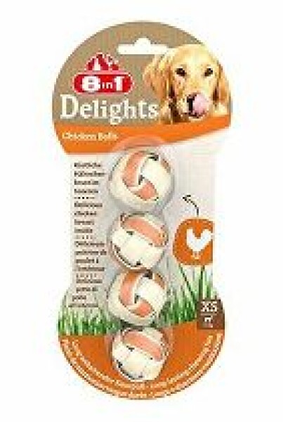 Pochoutka 8in1 Delights Meaty Chewy Balls XS/4ks