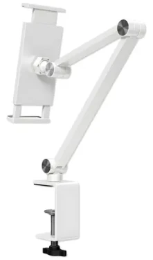 4smarts ErgoFix H9 bílá / Stolní držák / pro telefon a tablet / nastavitelný / otočný 360° (469309)