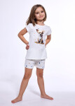 Pyžamo Cornette Kids Girl 787/108 Čivava kr/r 86-128 ecru 86-92