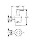 GROHE - Essentials Cube Dávkovač tekutého mýdla, chrom 40756001
