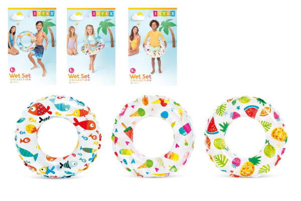 Kruh nafukovací prům. 61cm 3 druhy v sáčku 6-10 let - Alltoys Intex