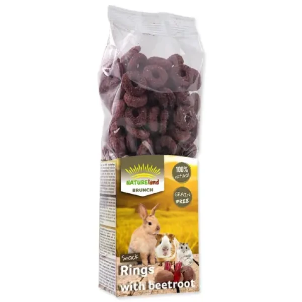 Nature Land Pochoutka Brunch řepové kroužky 105g (905-12173)