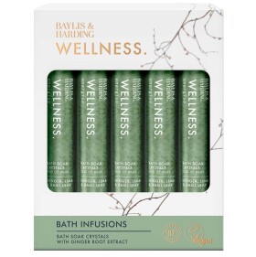 Baylis & Harding Dárková sada koupelových solí Wellness – 5 ks, zelená barva