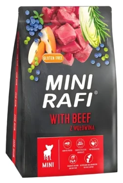 Rafi Mini hovězí 3 kg / Granule pro psy / dospělá malá plemena