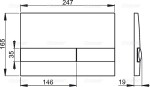 ALCADRAIN Sádromodul - předstěnový instalační systém s bílým tlačítkem M1710 + WC CERSANIT CLEANON CREA čtverec + SEDÁTKO AM101/1120 M1710 CR2