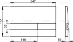 ALCADRAIN Sádromodul - předstěnový instalační systém s bílým/ chrom tlačítkem M1720-1 + WC Ideal Standard Tesi se sedátkem RIMLESS AM101/1120 M1720-1 TE2