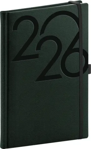 NOTIQUE Týdenní diář Ajax 2026, zelený, 15 x 21 cm (PGD-TA5AJ-6720)