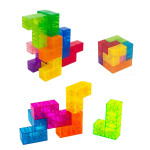 Mamido Magnetické kostky Magic Cube s úkoly 9 dílků