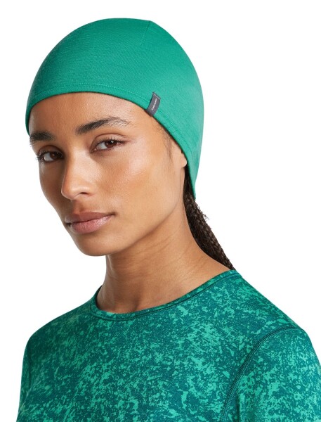 Unisex merino čepice ICEBREAKER Unisex 200 Oasis Revers Beanie, Tidal Teal/Fresh