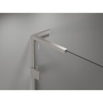 MEXEN/S - Lunar L Duo sprchový kout dveře křídlové 120 x 75, transparent, nikl kartáčovaný 834L-120L-075P-97-00