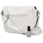 Módní dámská koženková ledvinka/crossbody Andrés, bílá