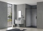 HOPA - Sprchové dveře BELVER BLACK NEW - Barva rámu - Černá, Rozměr A - 130, Směr zavírání - Univerzální Levé / Pravé, Výplň - Čiré bezpečnostní sklo - 8 mm BCBELV13BCN