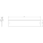 MEXEN/S - Rivel koupelnová skříňka 100 cm s umyvadlem Otis, 2 zásuvky, reliéf , bílá mat 91A20-10047-2-BFF01-W18M01