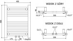 MEXEN/S - Mars radiátor + topná tyč 500 x 400 mm, 300 W, bílá W110-0500-400-2300-20