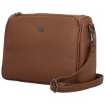Módní dámská koženková crossbody kabelka Coveri Leanne, coffee