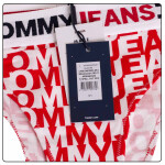 Tommy Hilfiger Jeans Tanga UW0UW0355609U Červená/bílá