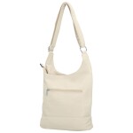 Moderní dámská koženková crossbody kabelka Sylvie, krémová