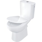 DEANTE - Funkia Evo stojící WC mísa, kombi, bezokrajová, CDFD6RPS