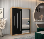 Šatní skříň Abi Y2 Barva korpusu: Bílá, Rozměry: 120 cm, Dveře: Dub artisan