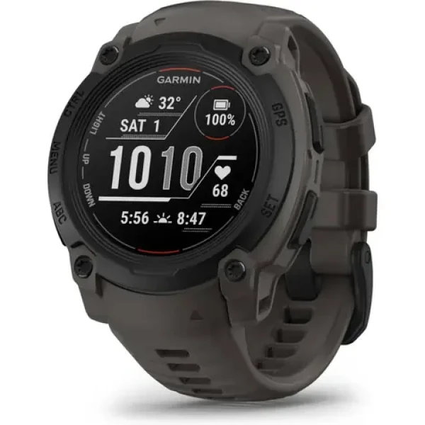 Garmin Instinct E 40mm černá s charcoal páskem / chytré hodinky / GPS / BT / měření denní aktivity / 10 ATM (010-02932-00)