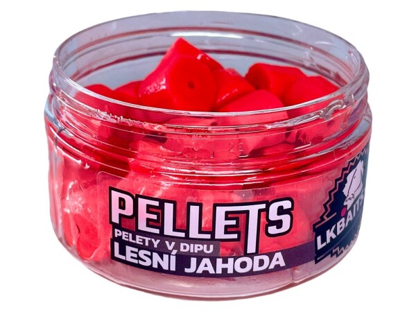 LK Baits Pelety v dipu Lesní Jahoda 60g - 17mm,LK Baits Pelety v dipu Lesní Jahoda 60g - 17mm
