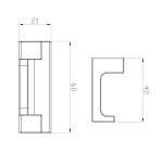 RAV Slezák - NIL - Koupelnový doplněk Věšáček dvojitý Koupelnový doplněk, Zlatá - kartáčovaná NLA0102ZK NLA0102ZK