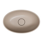 OMNIRES - SHELL M+ umyvadlo na desku, 50 x 32 cm, béžová mat SHELL500UNDB