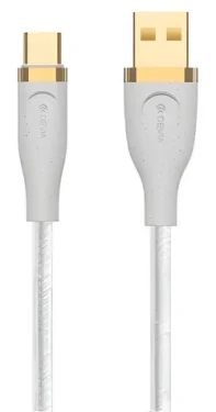 Devia Star Series datový kabel bílá / Kabel USB-A - USB-C / 1,2 m (6938595387623)