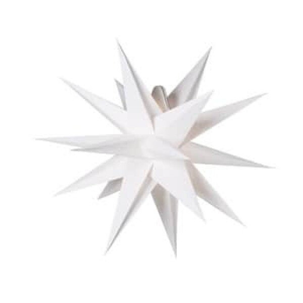 Watt & Veke Závěsná svítící hvězda Sputnik White 60 cm, bílá barva, papír