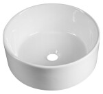 AQUALINE - Keramické umyvadlo na desku, Ø 40cm, bílá 40150