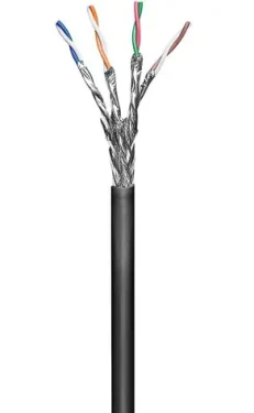 MicroConnect CAT6 S/FTP SOLID OUTDOOR 100m černá / PE (KAB024-100)