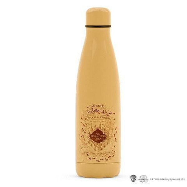 Harry Potter Nerezová láhev na pití 500 ml na teplé a studené nápoje - Pobertův plánek