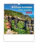 Kalendář nástěnný 2025 - Křížem krážem Českou republikou