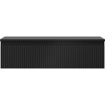 MEXEN/S - Rivel koupelnová skříňka pod umyvadlo 90 cm s deskou, 1 šuplík, reliéf , černá mat 91A20-09023-1-BFC71