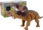 Mamido Dinosaurus Triceratops se zvukovými a svítícími efekty hnědý