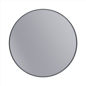 Erga Round, kulaté zrcadlo 60cm, černý rám, ERG-V01-ROUND-6060-BK